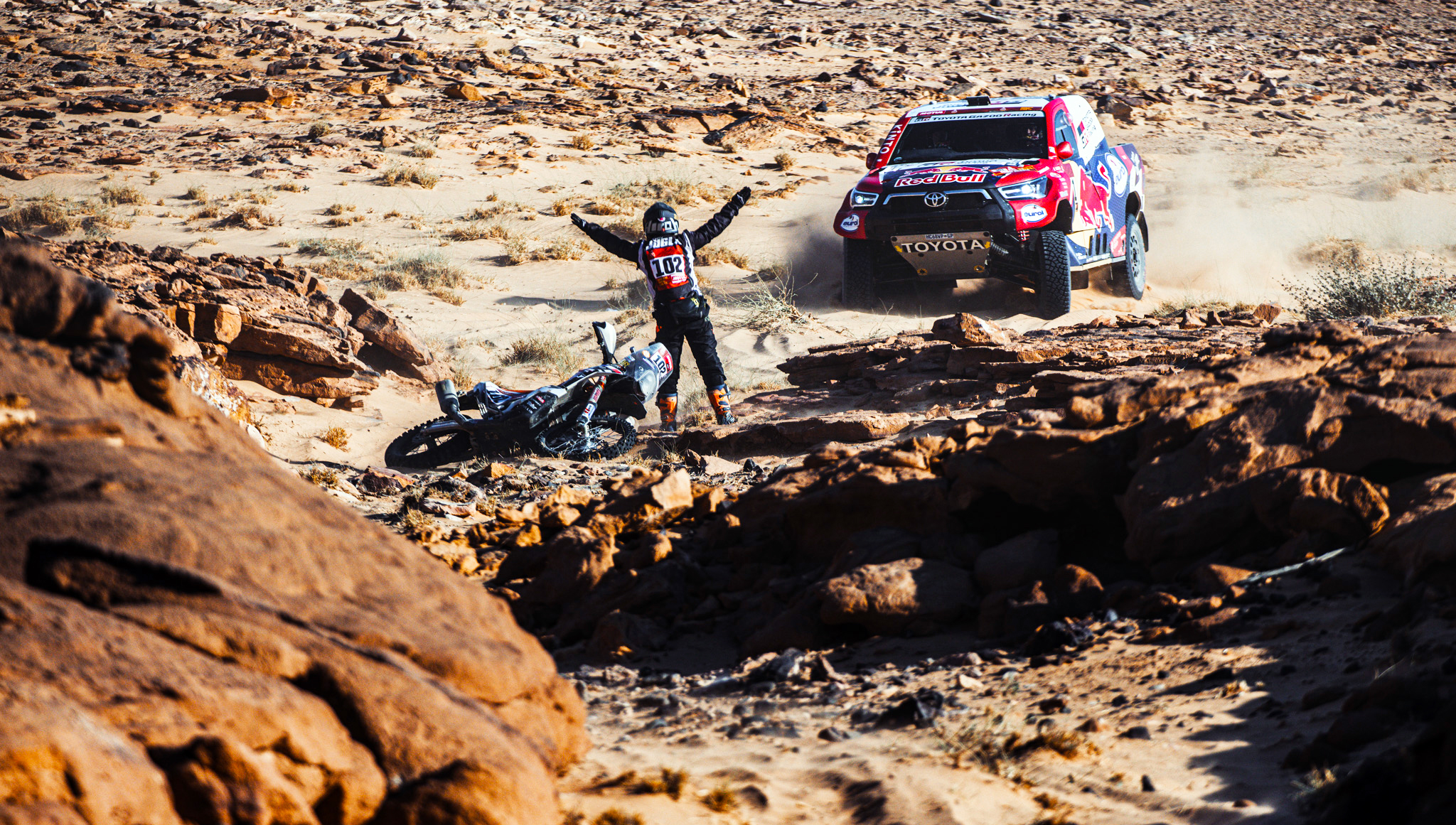 Kettős Toyota-győzelem a Dakar harmadik napján